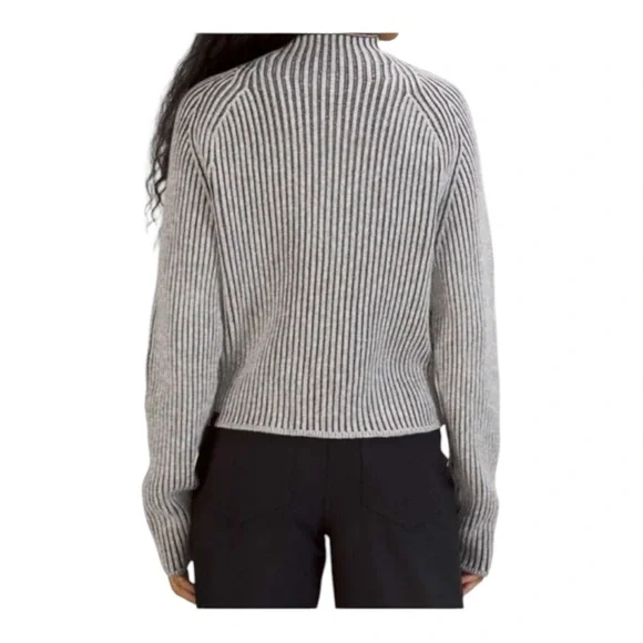 NWT Lululemon Cotton-Cashmere Blend Mock Neck Sweater Size 8